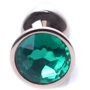 Анальная пробка с кристаллом BOSS of TOYS Boss Series - Jewellery Red Gold PLUG Green S, BS6400115 фото 7