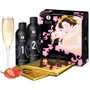 Гель для NURU-массажа Shunga Oriental Body-to-Body – Sparkling Strawberry Wine плюс простыня фото 5