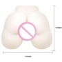 Мастурбатор LYBAILE Pussy & Anal, Double Tunnels, Vibrat. Eggs, 19x18 см: Материал Киберкожа