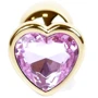 Анальная пробка Boss Series - Jewellery Gold Heart PLUG Rose S (BS6400036) фото 6