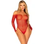 Боді Leg Avenue Crystallized fishnet bodysuit Red One Size
