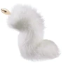 Анальная пробка LOCKINK Sevanda White Fox-Tail Anal Rose-shape Plug: Особенности С хвостиком