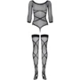 Бодістокінг Obsessive Bodystocking G320 black S/M/L: Застосування На тело
