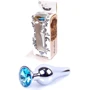 Анальная пробка BOSS of TOYS Boss Series - Jewellery Silver BUTT PLUG Light Blue (BS6400076)