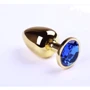 Анальна пробка, Gold Sapphire, S