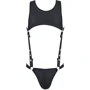 Спокусливий боді Passion 056 BODY ADAM black L/XL: Декор Заклепки