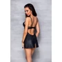 Бебі-дол з еко-шкіри та мережива Loona Chemise black XXL/XXXL - Passion: Вид Пеньюары