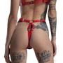 Трусики з натуральної шкіри Feral Feelings - String Bikini Red: Вид Труси