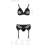 Комплект белья Passion NESSY SET Black L/XL: Применение На тело