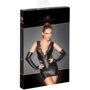 Сукня Noir Handmade F212 Powerwetlook and lace minidress Вlack, M: Розмір M