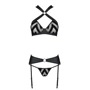 Сетчатый набор с узором Hima Set black L/XL - Passion: Для кого Для женщин