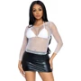 Топ Leg Avenue Long Sleeves T-Shirts White One Size