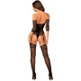 Бодістокінг Obsessive Bodystocking G333 black S/M/L: Застосування На тело