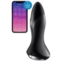 Анальная смарт вибропробка с жемчужным массажем Satisfyer Rotator Plug 1+ Black