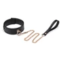 Ошейник с поводком Liebe Seele Black Organosilicon Collar with Leash