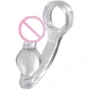 Анальная пробка Toy Joy Manpower Plug & Penisring (прозрачный)