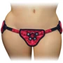 Трусы для страпона Sportsheets - Plus Red Lace w/Satin Corsette Strap On фото 6