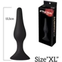 Анальная пробка на присоске MAI Attraction Toys №35 Black: Тип Анальные пробки