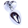 Анальна пробка із кристалом Jewellery Silver Heart PLUG Red фото 7