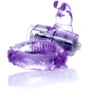 Эрекционное вибро кольцо BOSS Rabbit Vibro Cock Ring Purple, BS6700048: Цвет фиолетовый