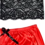 Еротичний комплект NDS 6806-1 Black/Red S/M (23471): Декор Кружево, Бант