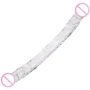 Прозрачный двусторонний фаллоимитатор Alive Supreme Jelly Dildo