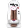 Двойной фаллоимитатор King Cock 7 Two Cocks One Hole, смуглый: Тип Реалистичные