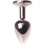 Анальная пробка с кристаллом BOSS of TOYS Boss Series - Jewellery Red Gold PLUG Clear S, BS6400112: Наличие вибрации Нет