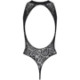 Ажурное боди с вырезом Obsessive B129 black S/M/L: Материал Нейлон