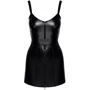 Платье Noir Handmade F320 Starlet wetlook minidress with ring belt Вlack, S: Вид Платья