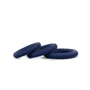 Набір ерекційних силіконових кілець Topco Sales Hombre Snug Fit Silicone Thick C-Rings, 3 шт, синій: Виробник Topco Sales