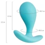 Анальная пробка ToDo Anal Plug Blob (бирюзовая): Наличие вибрации Нет