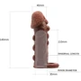 Насадка - презерватив LYBAILE Brave Man, коричневая (BI-016012): Назначение Для увеличения