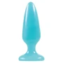 NS Novelties Firefly Pleasure Plug Medium - велика анальна пробка світиться в темряві (блакитний)