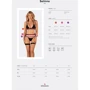 Комплект белья Obsessive Selinne 3-pcs set M/L Black: Применение На тело