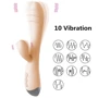 Вибратор с клиторальным отростком NDS 1219-1 Flesh (23607): Диаметр, см 3
