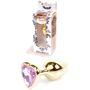 Анальная пробка Boss Series - Jewellery Gold Heart PLUG Rose S (BS6400036)