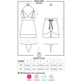 Чувственная облегающая сорочка Obsessive 822-CHE-3, L/XL фото 4