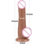 Фаллоимитатор LoveToy Sliding-Skin Dual Layer Dong 7.5" Brown: Наличие вибрации Нет