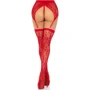 Панчохи Leg Avenue Leg Avenue Lace thigh highs & garterbelt Red One Size: Вид Чулки