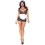 Костюм покоївки Leg Avenue Roleplay Seductive French Maid OS White/Black: Розмір Универсальный