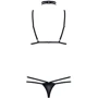 Сексуальный комплект из тонкой эко-кожи Obsessive 823-SET-1, L/XL фото 3