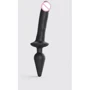 Анальная пробка с дилдо Strap-On-Me Switch Plug-In Realistic Dildo Black - L
