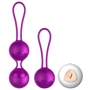 Набор вагинальных шариков с вибрацией и пультом ДУ FOX - Vibrating Silicone Kegel Balls Set USB
