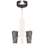 Мереживні наручники та комір Rosy Gold - Lace Cuffs and Collar Black: Матеріал Полиэстер