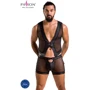 Изысканный комплект Passion 053 SET WILLIAM black L/XL: Декор Шнуровка