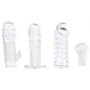 Набір насадок Trinity Vibes Penis Sleeve 4 Pack (прозорий)