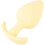 Анальний корок Cuties Mini Butt Plug Yellow: Наявність вібрації  Нет
