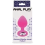 Анальная пробка Toy Joy Medium Diamond Booty Jewel (розовая): Наличие вибрации Нет
