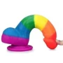 Фаллоимитатор LoveToy Prider Dildo 8": Мошонка Есть
